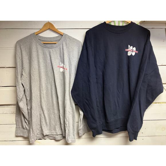 Trader Joe’s Long Sleeve (No Size) and Navy Crewneck (Size Medium) Bundle. - Picture 1 of 11